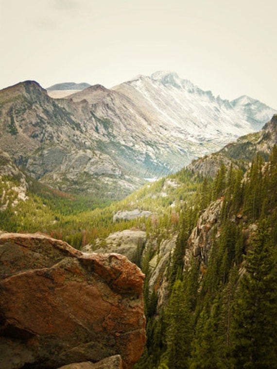 Rocky Mountain Photography Print 11x14 Fine Art Colorado Autumn Wilderness Landscape Photography Print.