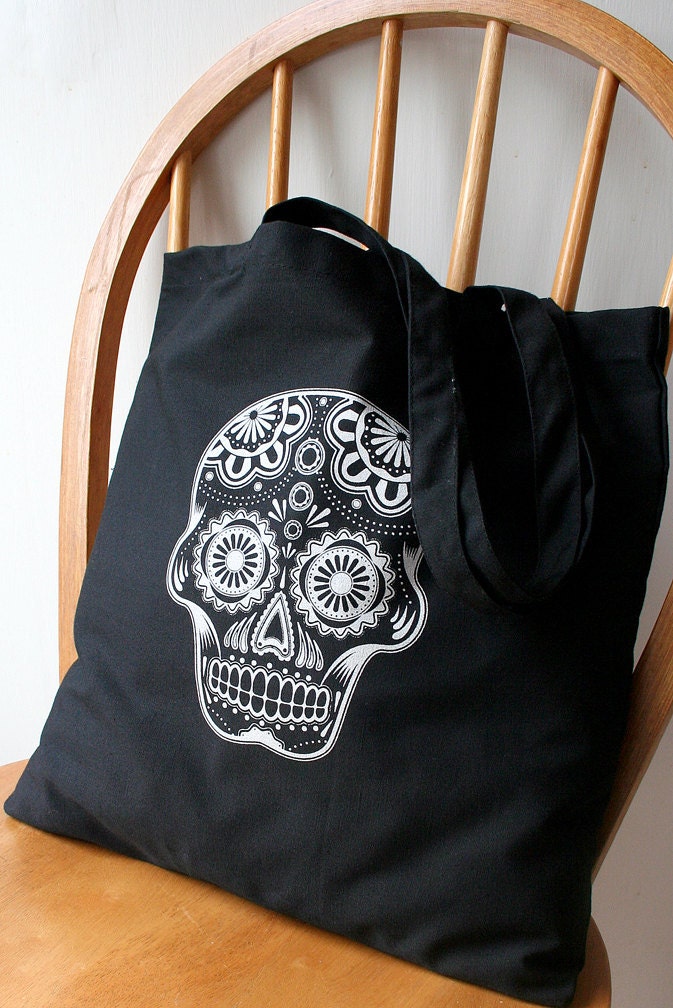 Day of the Dead Canvas Tote Bag