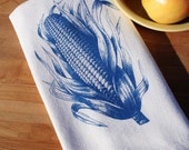 Corn Kitchen Towel Screen Printed - catbirdcreatures