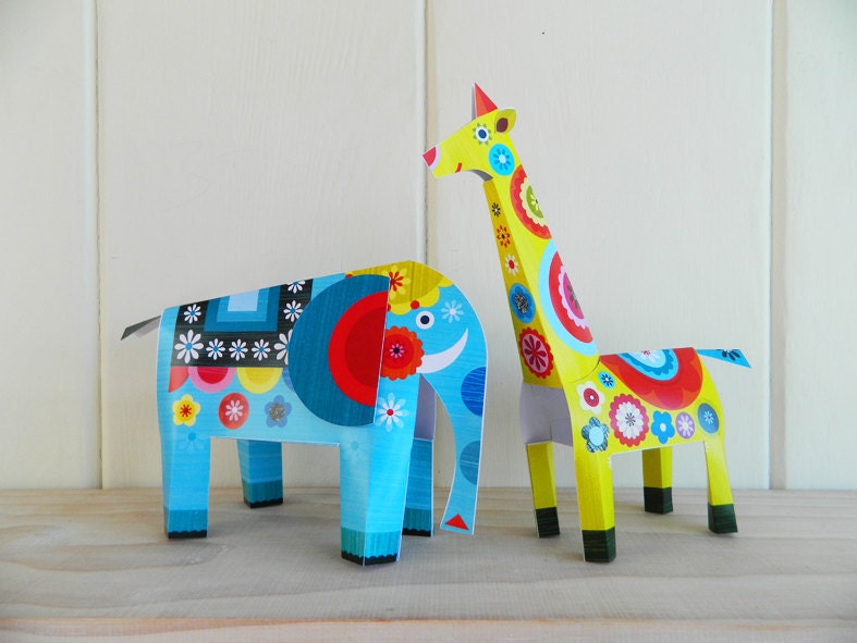 Party animals paper craft kit.