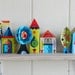 3 little houses, paper craft kit