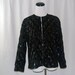 Awe Inspiring Vintage 50s 60s Black Sequined Cardigan Sweater 42 Bust