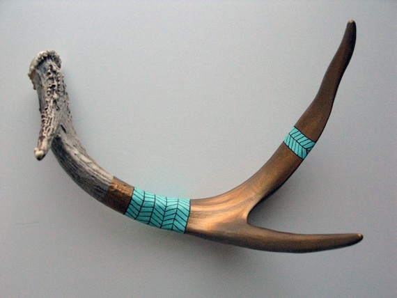 Bronze Chevron Striped Antler