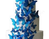 The Stella - 30 Edible Butterflies - Wedding Cake Decorations, Cake Toppers, Cake Design, Celebration Cakes