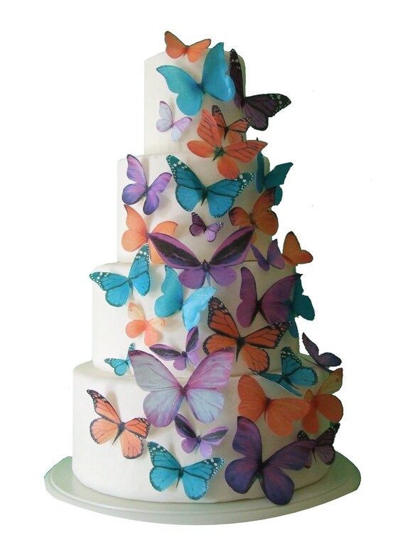 The Maddison 30 Edible Butterflies Cake By IncrEDIBLEtoppers The Maddison 30 Edible Butterflies Cake By IncrEDIBLEtoppers