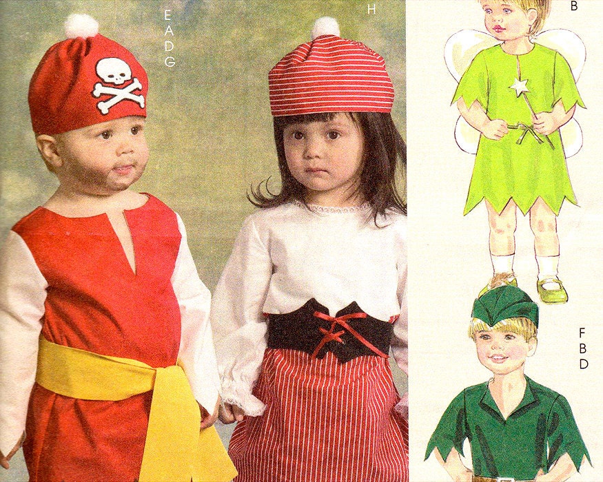 Children's Neverland Costume Pattern McCall's 5493