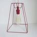 Industrial Style Red Hanging Pendant Light