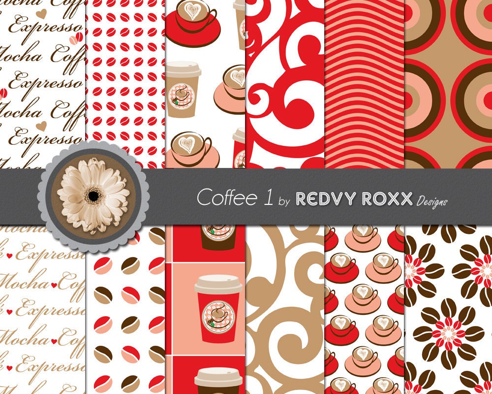 Printable Coffee 1 Patterns