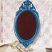 Shabby chic chalkboard weddings romantic french country chalkboard 17x32 Lagoon Blue vintage