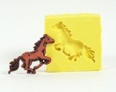 Running Horse A131 - Flexible Silicone Mold - Crafts, Jewelry, Resin, PMC, Soap, Food, Scrapbooking, Polymer Clay, Push Mold