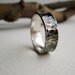 Mens Silver Ring-Wood Trunk 2