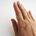 Lace Ring 14K Yellow Gold,Golden Crown Ring
