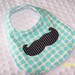Boutique Moustache Baby Bib