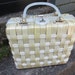 Sale 20% Off Vintage Lucite Purse - Stylecraft Cream Basketweave