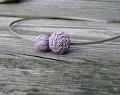 Lavender  Rosette Headband  for Women . Gifts for Her . Valentine's Day gifts .