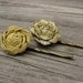Metallic and Matte Gold Bobby Pins . Gifts for Her . By ponyupdesigns