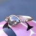 Diamond Engagement Ring - Rose Cut Diamond Slice - 14K Yellow Gold