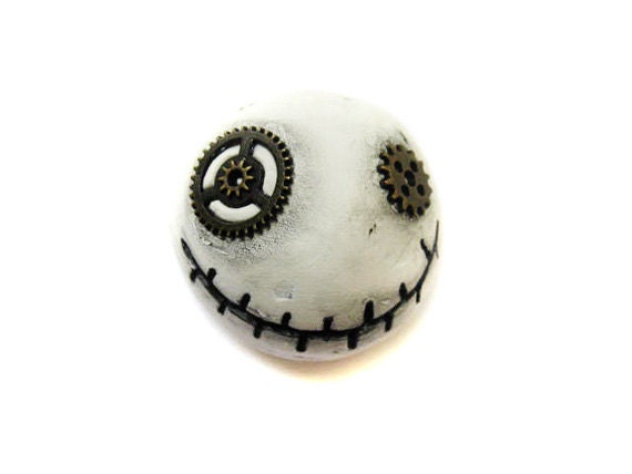 Steampunk Magnet - Halloween Magnet - Goth Magnet