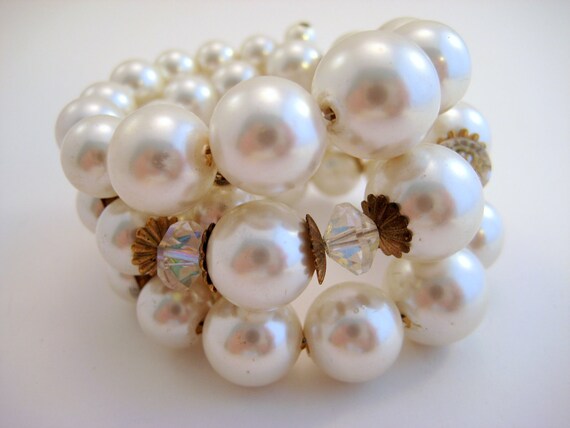 Vintage Pearl Wrap Bracelet