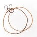 Big Ass Earrings- Bronze Silver Hoop Dangle