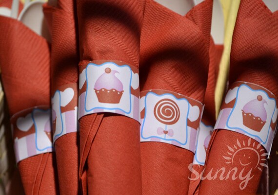 Sweethearts Sweet Shop (immediate download) printable napkin rings Il_570xn