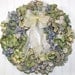 Natural Hydrangea Wreath, Dried Floral Wreath, Dried Flower Wreath