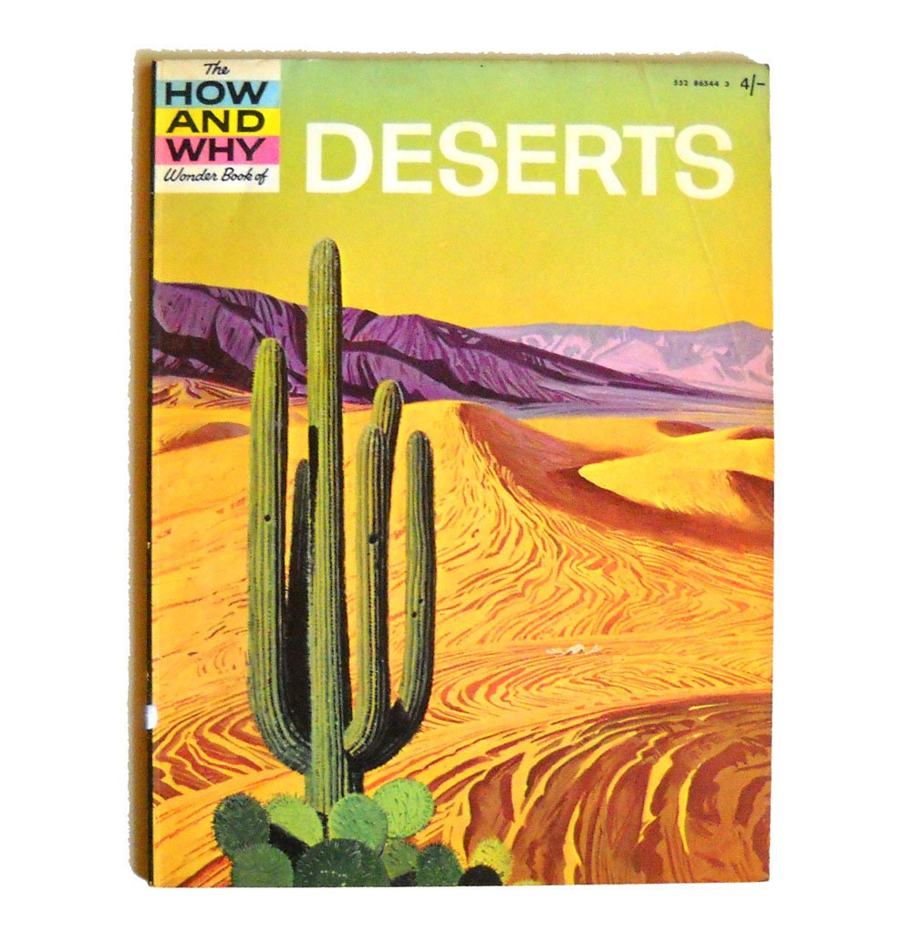 Vintage Science Book Deserts 1970s - ManateesToyBox