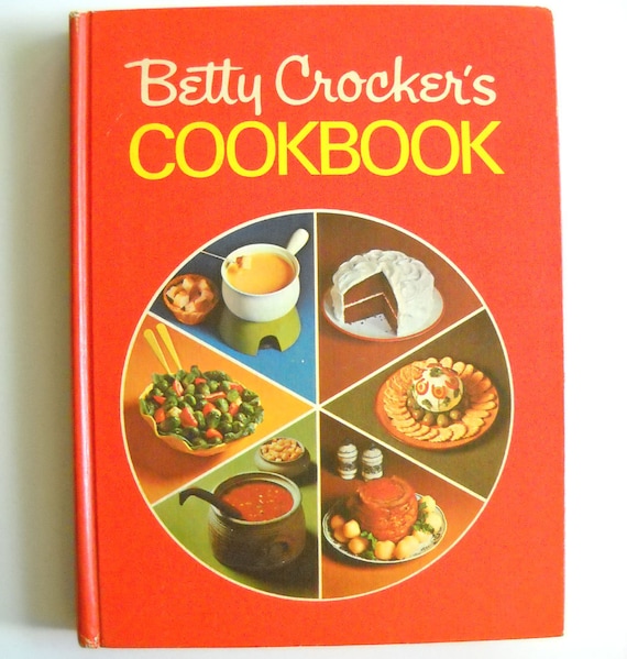 Betty Crocker's Cookbook 1970 Red Pie Cover by ManateesToyBox