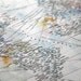 Typographic World Map with Watercolor