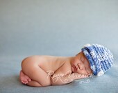 Baby Newsboy Crochet Hat Newborn Photography Prop Ready Item