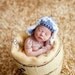 Earflap Hat (Russian Spy) Baby Newborn Crochet Photography Prop