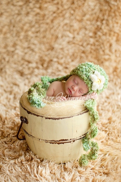 Daisy Hat Crochet Photography Prop Ready Item