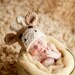 Baby Crochet Hat Little Giraffe Photography Prop Ready Item