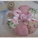 Large Shabby Flowers Pincushion