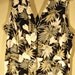 Floral Print Cut-Out-Back Maxi Dress 1980s with Mother-of-Pearl Buttons
