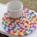 SALE...50% Off Cotton Trivet Eco-friendly hand knit