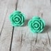 Pick Your Color Rose Cabochon Earring
