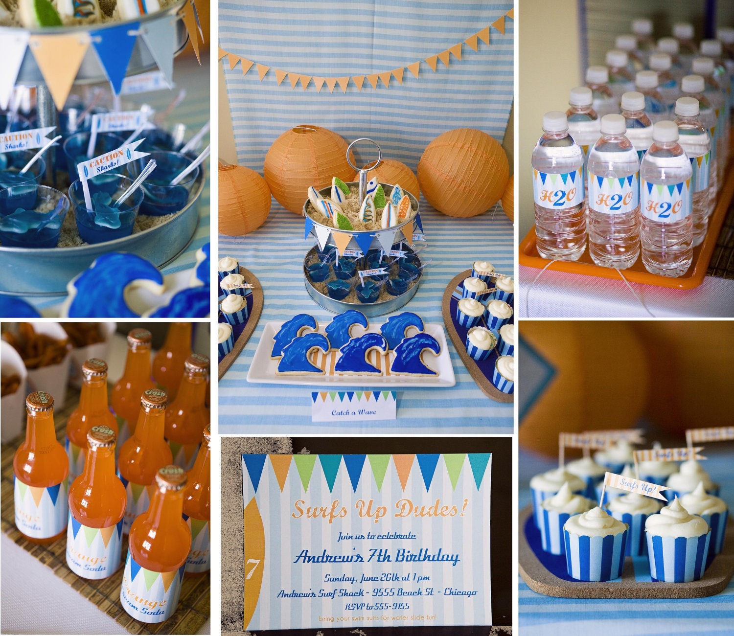 Surfer Dude Custom Printed Party Set Il_170x135