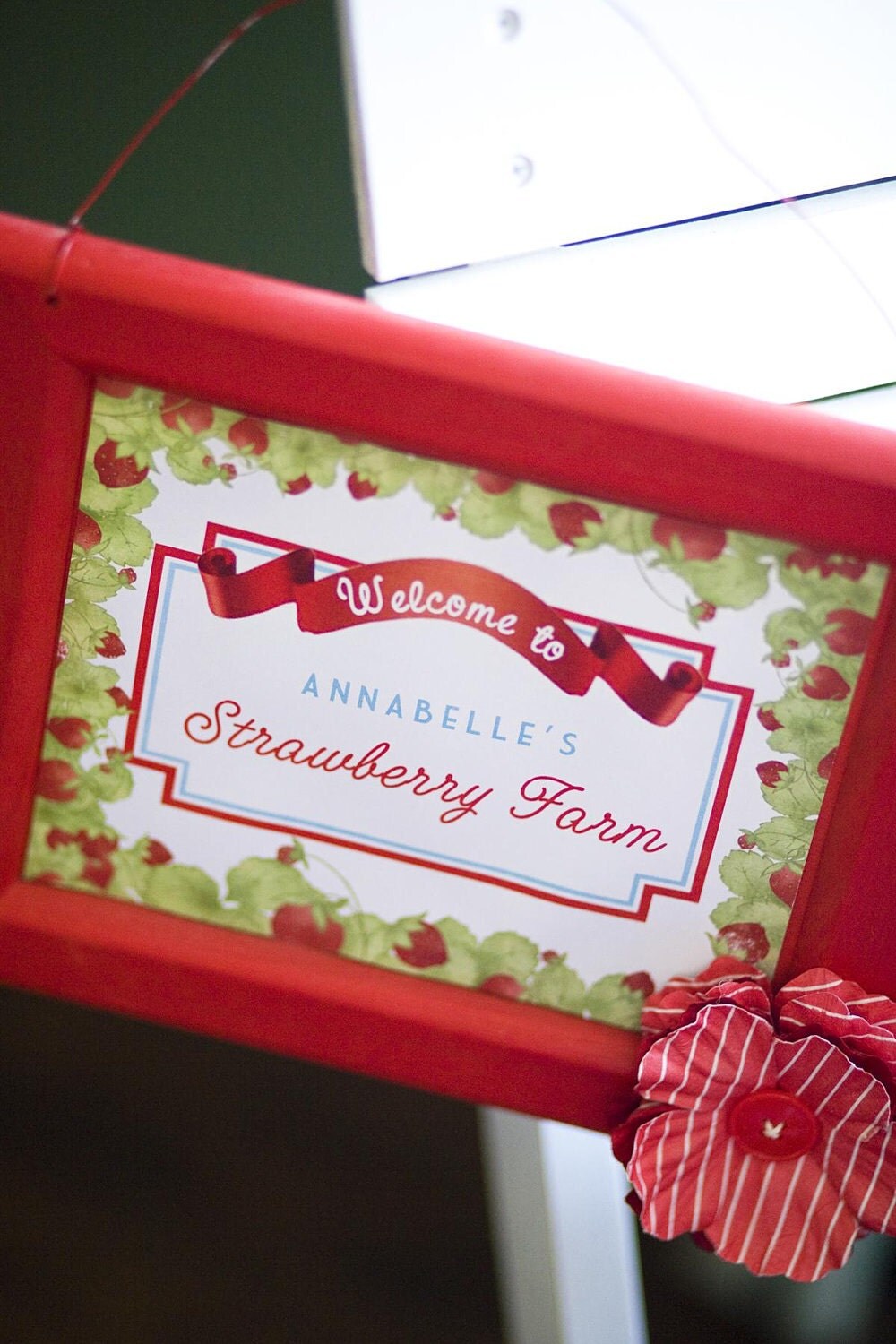 5x7 Custom Printable Vintage Strawberry Farm SIGN Il_570xn