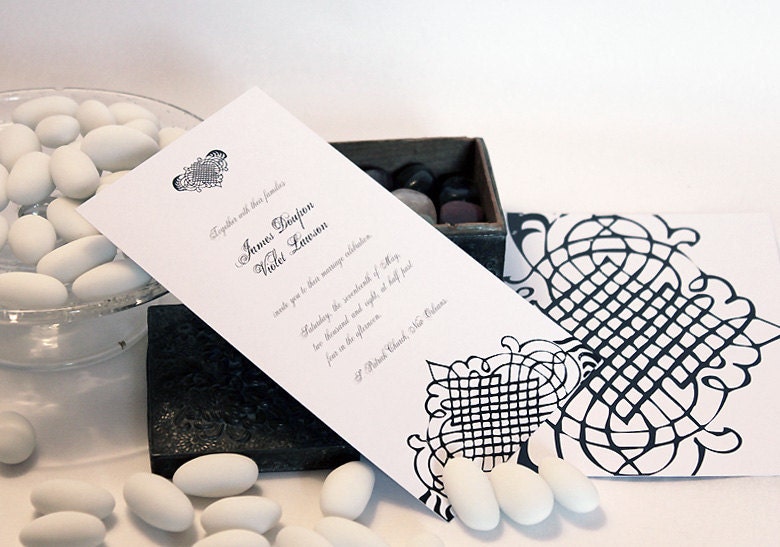 Wedding Invitation - Calligraphic serie - printable PDF