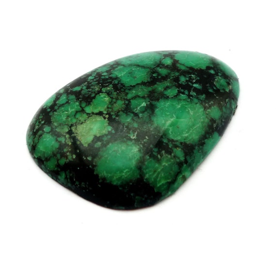 Green Turquoise Irregular Cabochon Stone 35mm x by AguamarinaGems