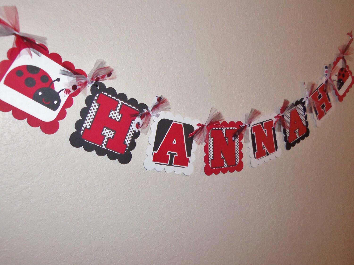 ladybug birthday banner