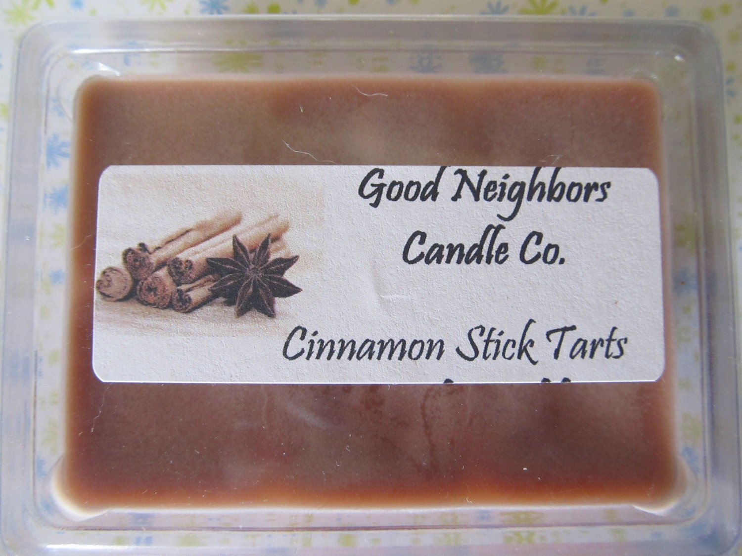 Soy Tarts, Melters, Cinnamon Stick, One Six Pack Clam Shell, Brown, Cinnamon