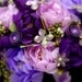 Wedding Bridal Paper Flower Bouquet - Purple Peony Paper Flowers