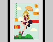 Princess Peach - Super Mario Brothers - Poster - 13X19