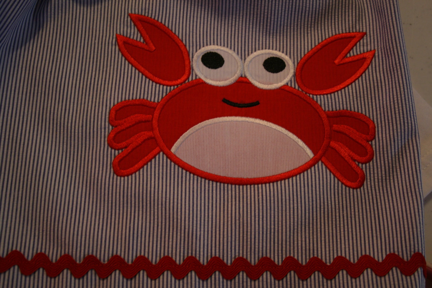 Baby Girl's Crab Pillow Case Dress. Size 0-24 Months