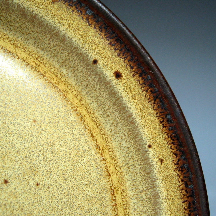 set of 4 vintage DANSK pottery salad plates denmark older pattern not neilstone not brown mist