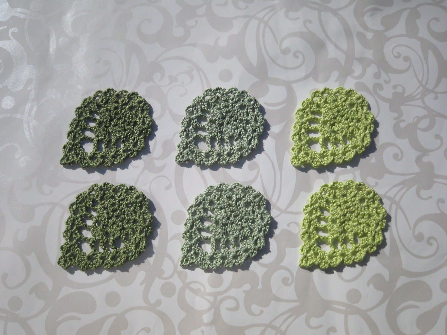Doily Leaf applique : Green
