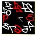 Black red white Reverse Original Modern Wall Clock 12"x12"