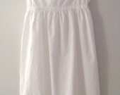 1920's Rustic White Lace Sleeveless Shift Dress